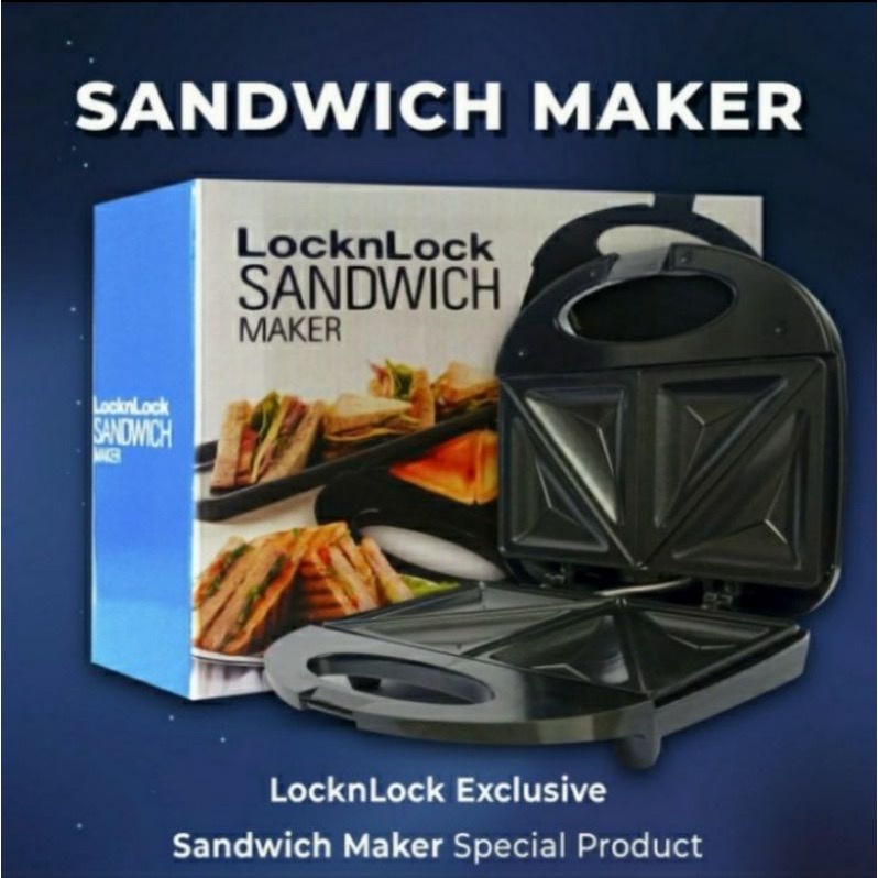 SANDWICH MAKER - Lock N Lock Pemanggang Roti Toaster