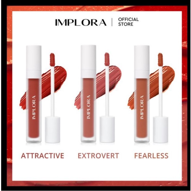 ^ KYRA ^ Implora Lip Velvet Lipcream Smooth And Light Lip Cream