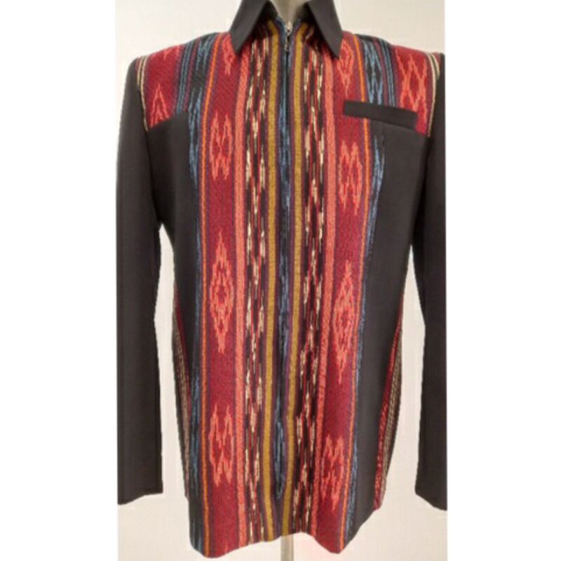 Jas jaket tenun ulos sumatera / Jas jaket ulos / Jas semi jaket ulos tenun sumatera