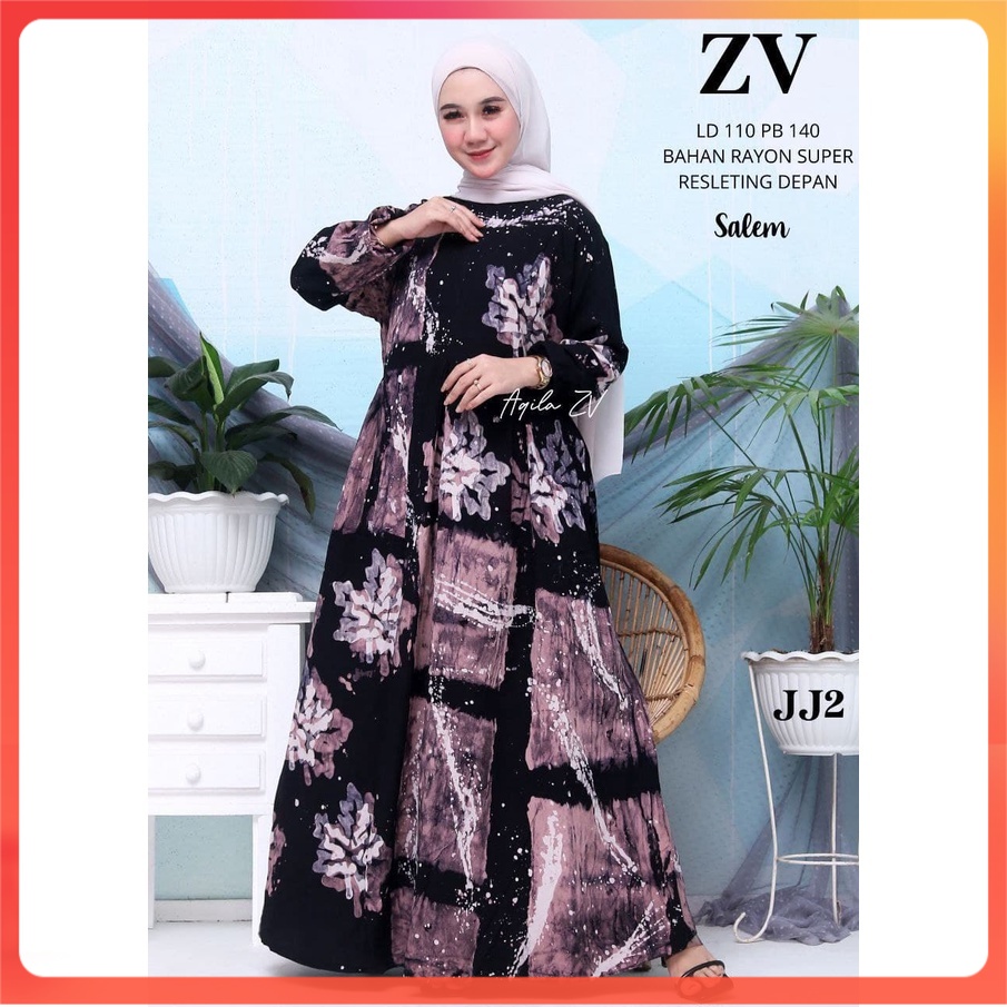 gamis twill RAYON ZV|| gamis teyde || gamis abstrak malaman klok A