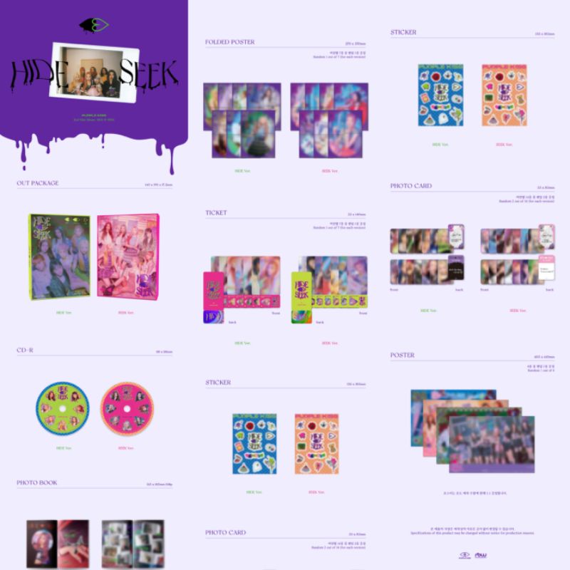 [PO] PURPLE KISS Mini Album Vol.2 - HIDE & SEEK