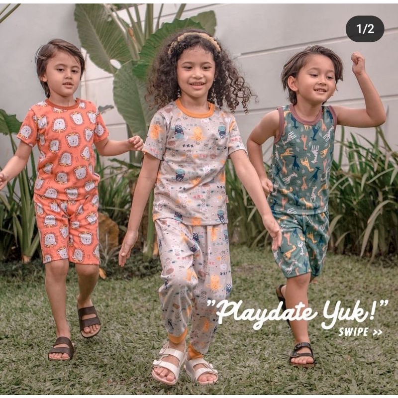 Velvet Junior Savanna Soul Setelan Lengan Pendek Celana Panjang KP