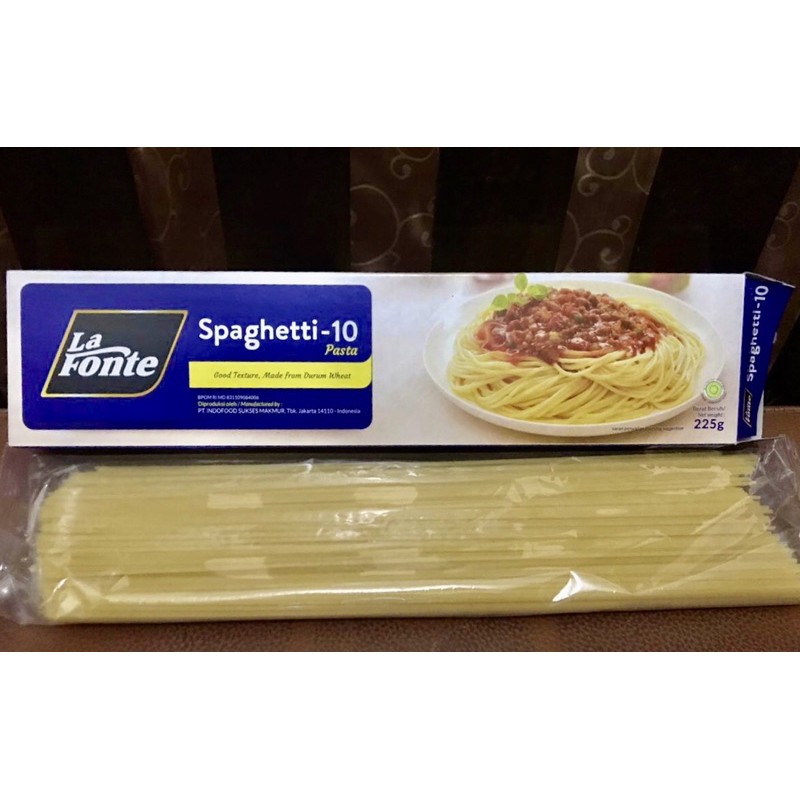 Jual La Fonte Spaghetti 10 Pasta box 225 gr Shopee Indonesia
