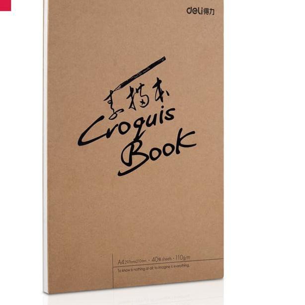 

Deli sketch book A4 40 lembar , buka vertikal,atau diputar 73357
