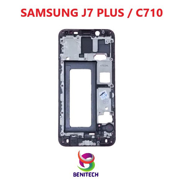 FRAME LCD SAMSUNG GALAXY J7 PLUS / C710 / C710F ORIGINAL ~ TULANG TENGAH ~ TATAKAN LCD ~ BEZZEL