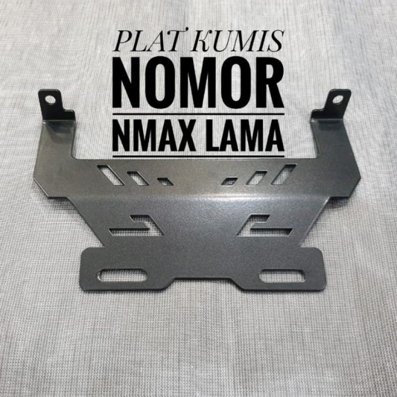 Breket Tatakan Plat Nomor Dibawah Lampu Akai Racing  Nmax Lama,Nmax New 2020,Aerox &amp; Honda Pcx