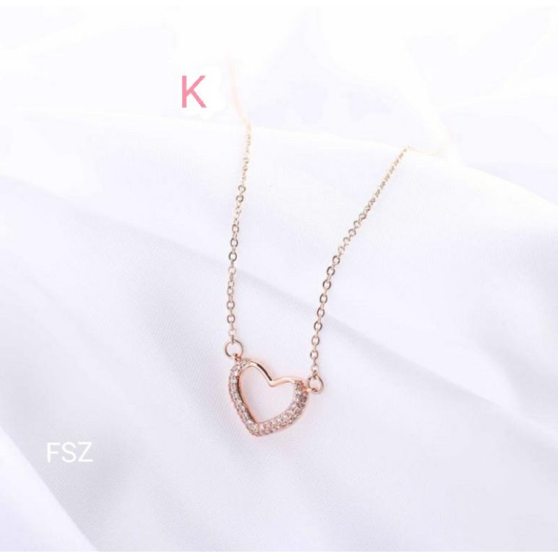 Kalung Titanium Asli Fashion Korea Stylish Anti Karat &amp; Alergi KT-02