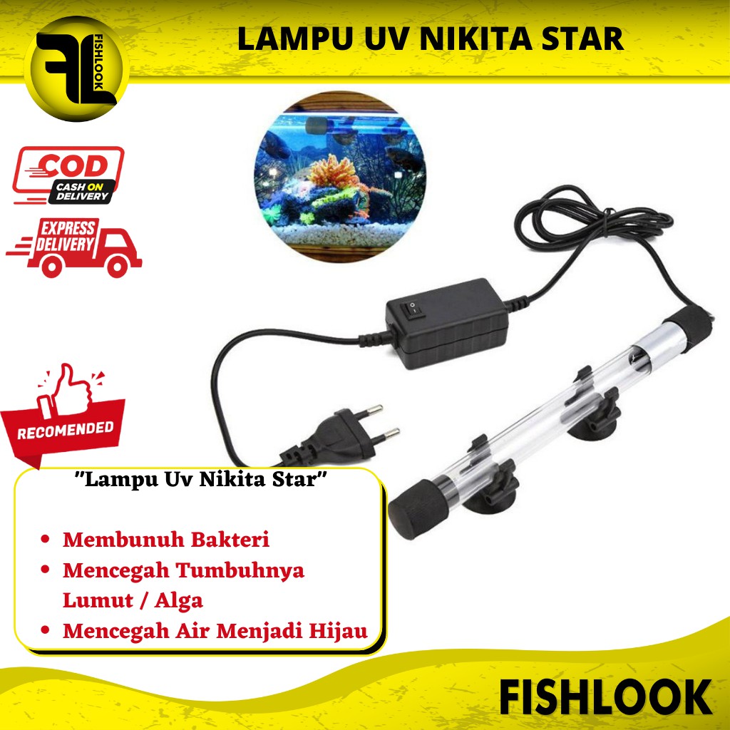 Lampu UV aquarium NIKITA STAR 5/7/9/11 Watt Penghilang Lumut Algae