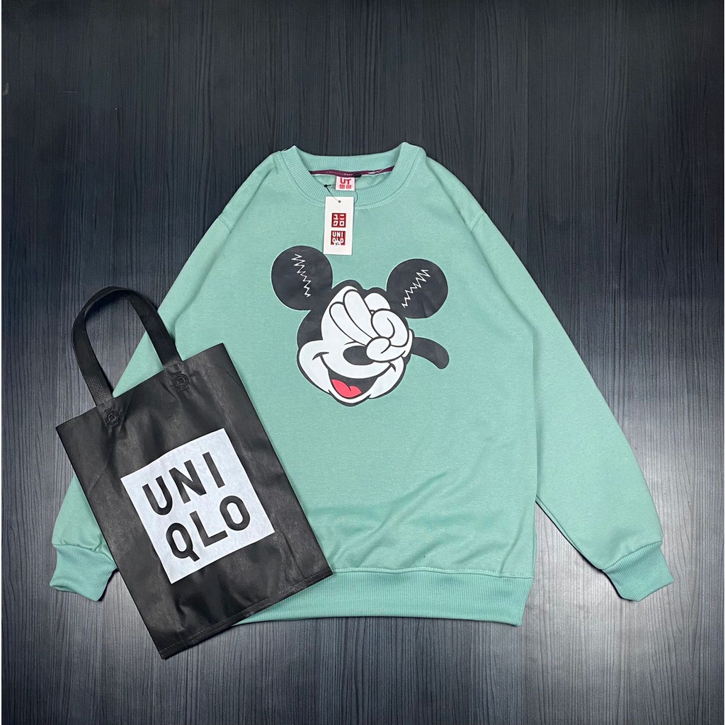 CREWNECK UNIQLO MICKY MOUSE