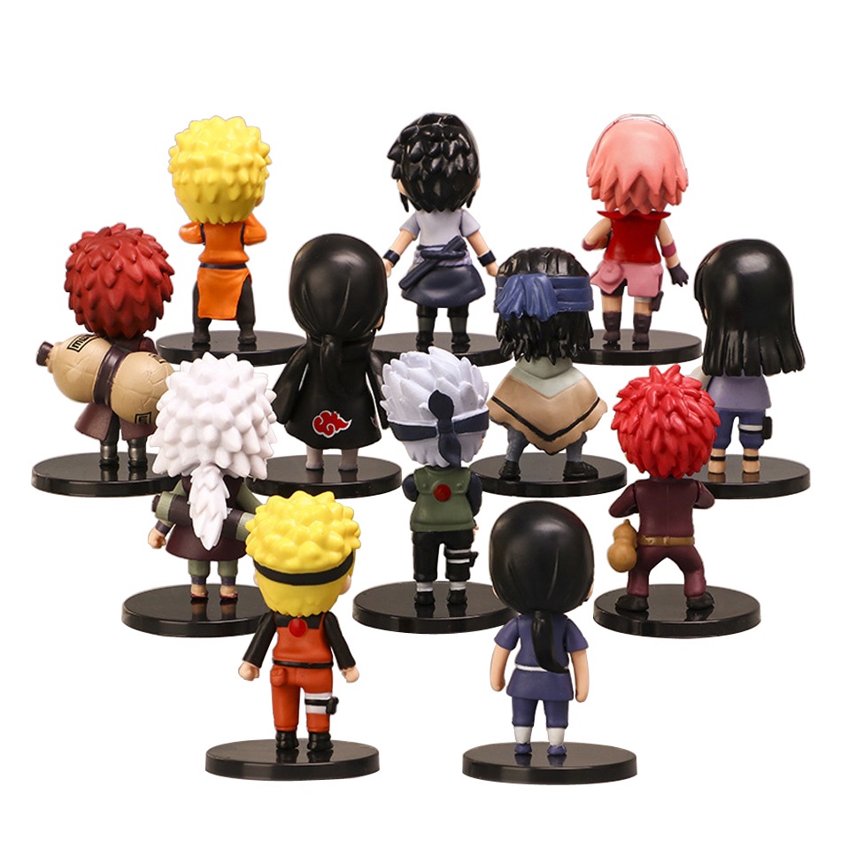 Mainan Action Figure Anime Naruto Shippuden Hinata Sasuke Itachi Kakashi Gaara Q Version Bahan PVC 24 Gaya Untuk Hadiah Ulang Tahun Anak