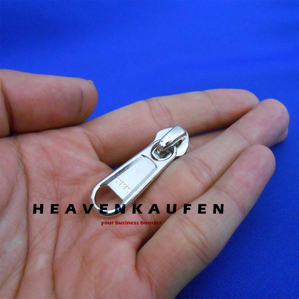 Kepala Resleting Zipper Head Kepala Zipper YKK No 8 Nikel Silver