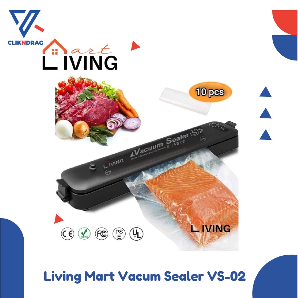 Living Mart Vacum Sealer VS 02 - Black B19012hitam