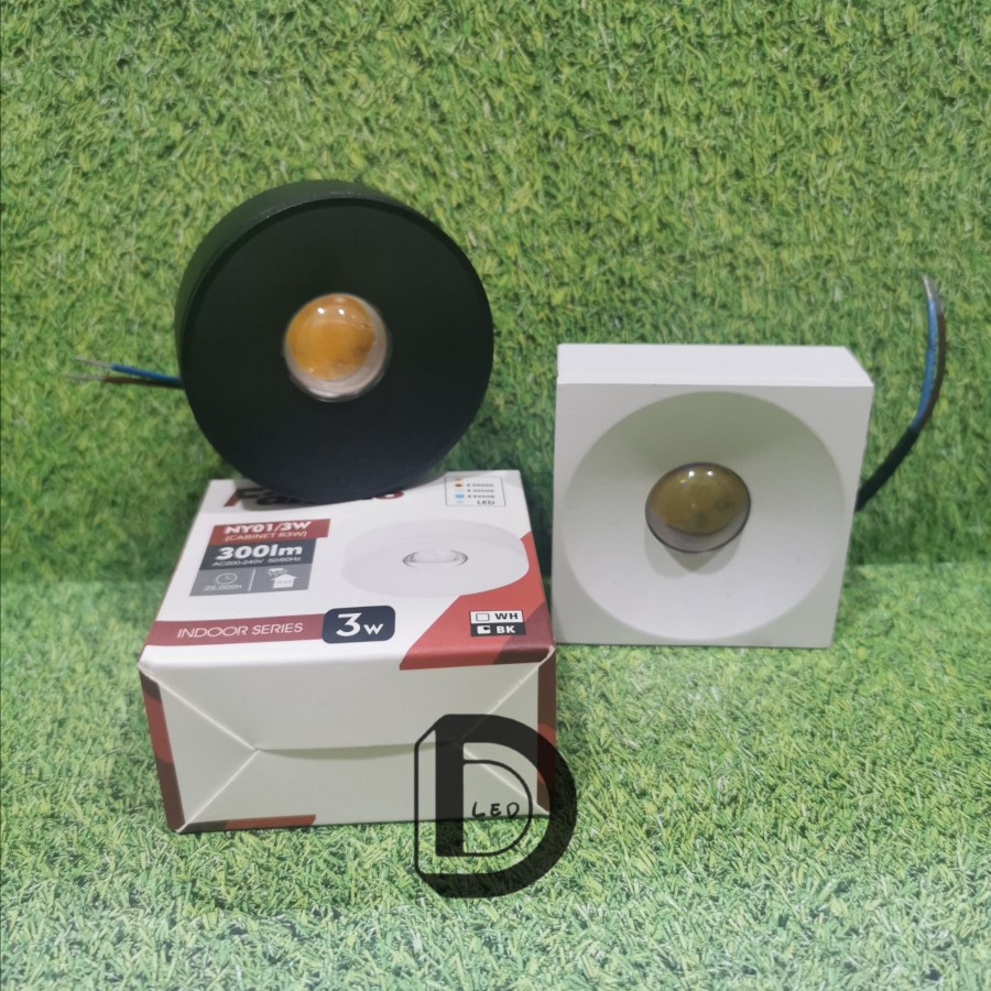 Lampu Outbow COB LED 3W Plafon 3 Watt Fantas/Lampu Cabinet Light