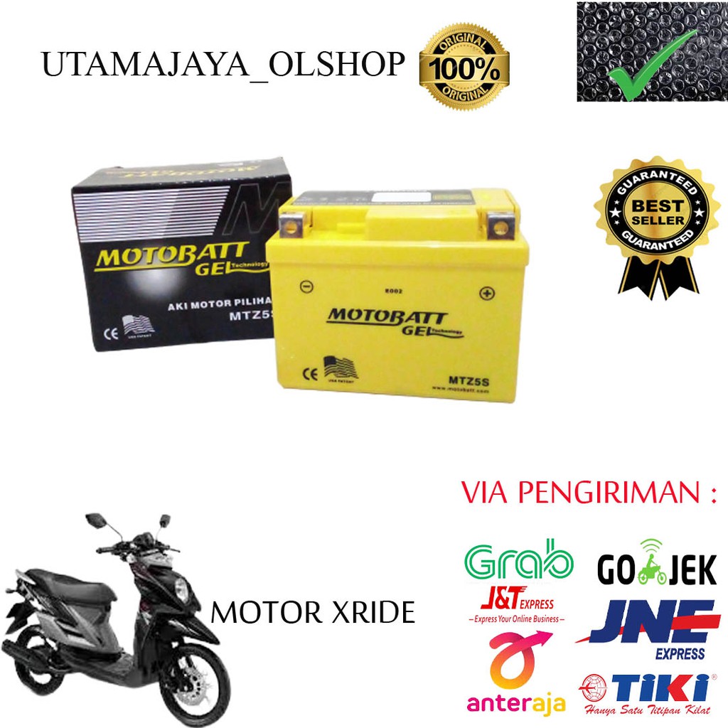 AKI MOTOR MOTOBATT MTZ5S AKI KERING XRIDE ORIGINAL