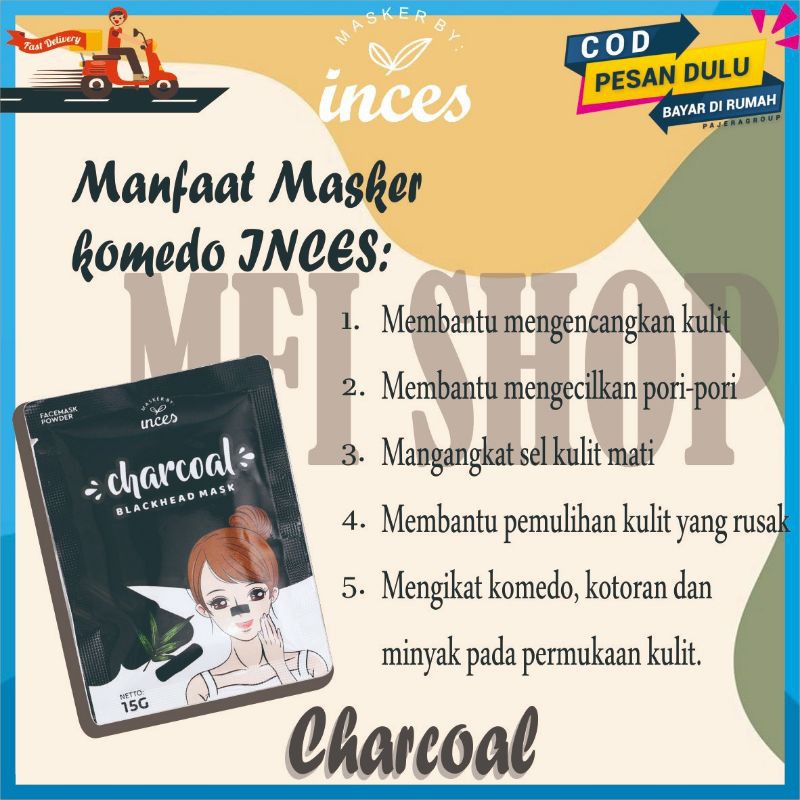 MASKER KOMEDO GELATIN SAPI HALAL 15 GRAM BY INCES