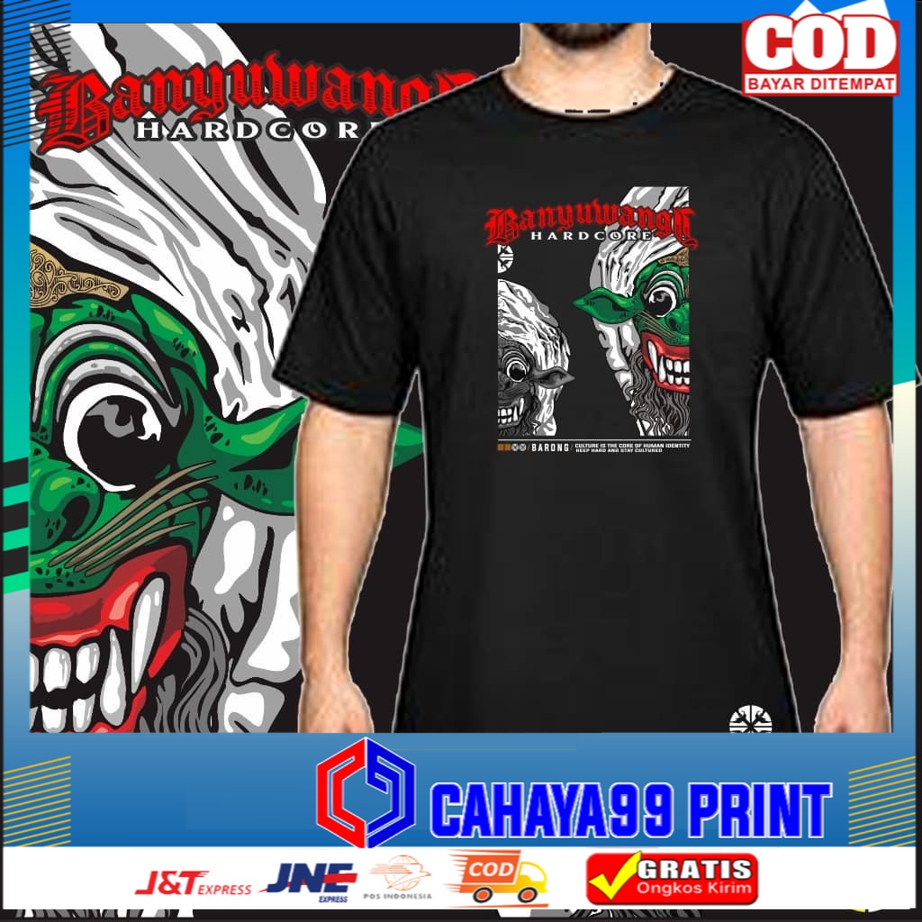 Kaos Jaranan Buto Banyuwangi Murah Kaos Distro Kuda Lumping Bahan Katun 30s Baju Oblong Kuda Kepang 