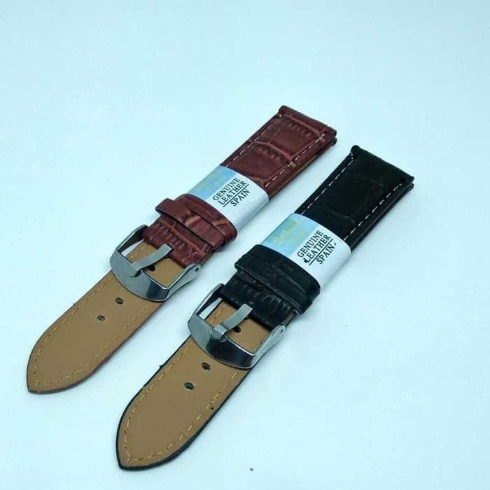 strap 22mm genuine leather tali jam tangan merk nagata murah meriah