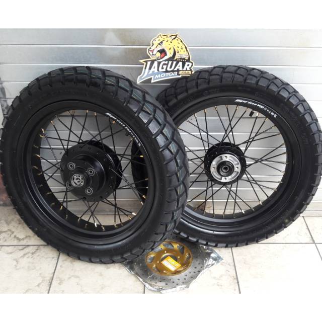 Ban Japstyle Megapro Tiger Lama Depan Shock Byson 120/80 130/80 Velg Uk 300/350