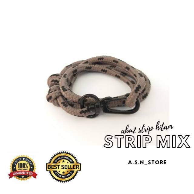 Gelang Tali Pria Prusik Jangkar Motif Strip Unisex Pria Wanita - Prusik Gelang Tali