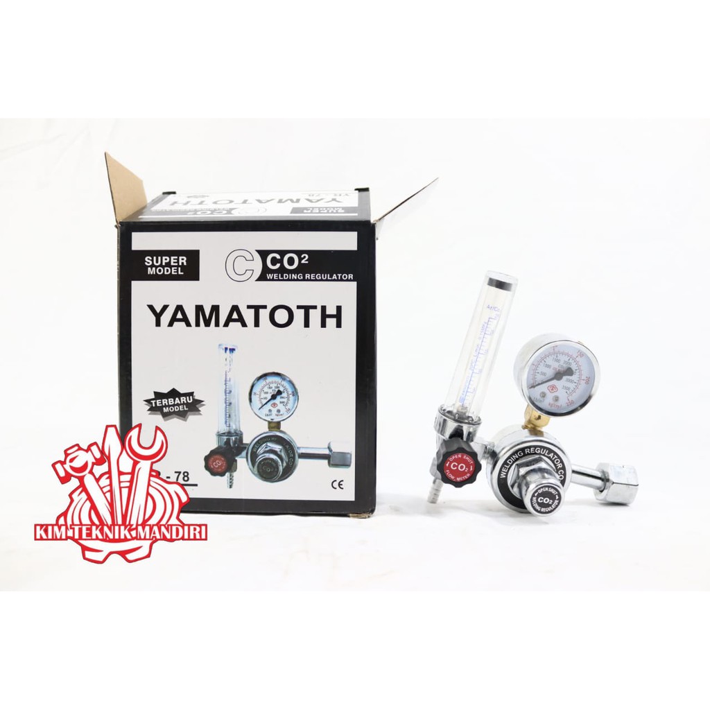 YAMATOTH WELDING REGULATOR CO2 GAS REGULATOR YR-78 / REGULATOR TABUNG LAS CO2 BEST QUALITY
