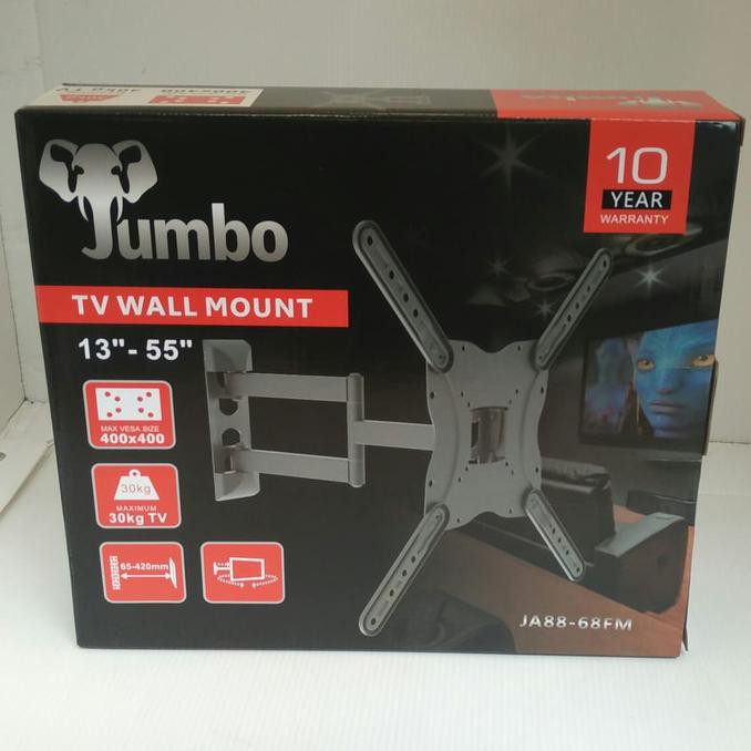 Jumbo Swivel Bracket LED TV Belalai Butterfly 22" 24" 32" 40" 43" 55"