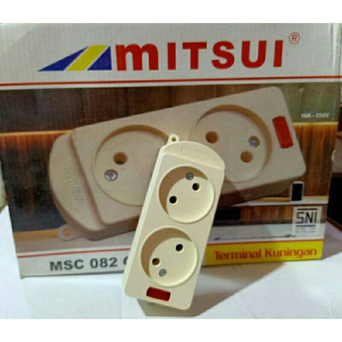 Mitsui Steker Gepeng 2 Lubang MSC 082 Standari SNI  Lampu Indikator