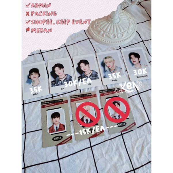 PHOTOCARD MD SCARS ID PICT SKZ-X CHANGBIN HAN SEUNGMIN FELIX I.N PC SKZ
