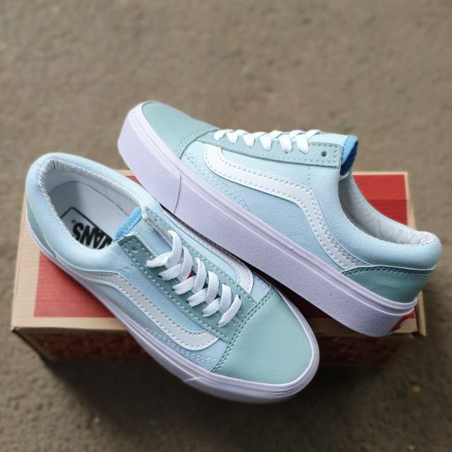 Vans oldskool blue pastel women