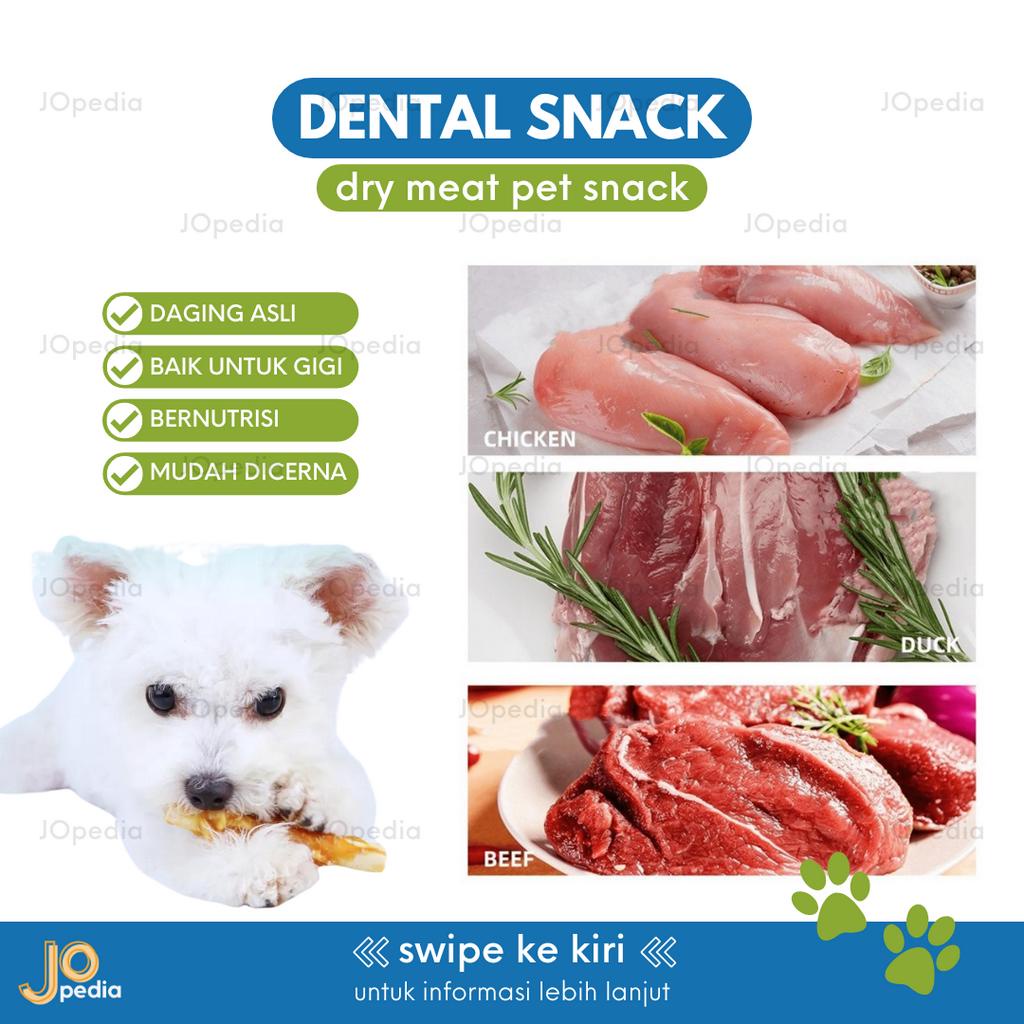 DENTAL SNACK Anjing Cemilan Tulang Gigit Pet Stick Jerky Rawhide Dental Treats