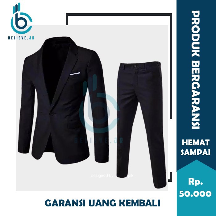 setelan jas formal pria/jas kantor/jas pengantin/jas casual/jas wisuda