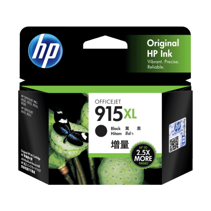 Tinta HP 1 Set 915 XL ( Bk , C , M ,Y ) Original Cartridge