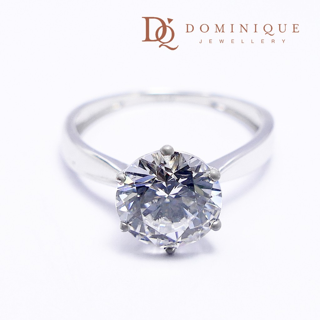 

Dominique Jewellery- Cincin Solitaire 75% SNI DQC 12214