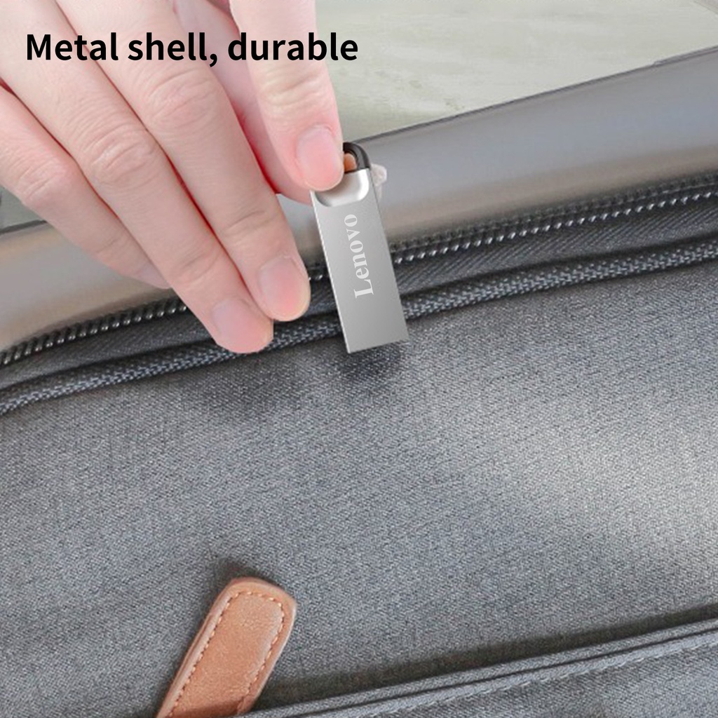 (Huluboy) Lenovo 1TB / 2TB Flashdisk USB Mini Anti Air Plug &amp; Play Untuk PC