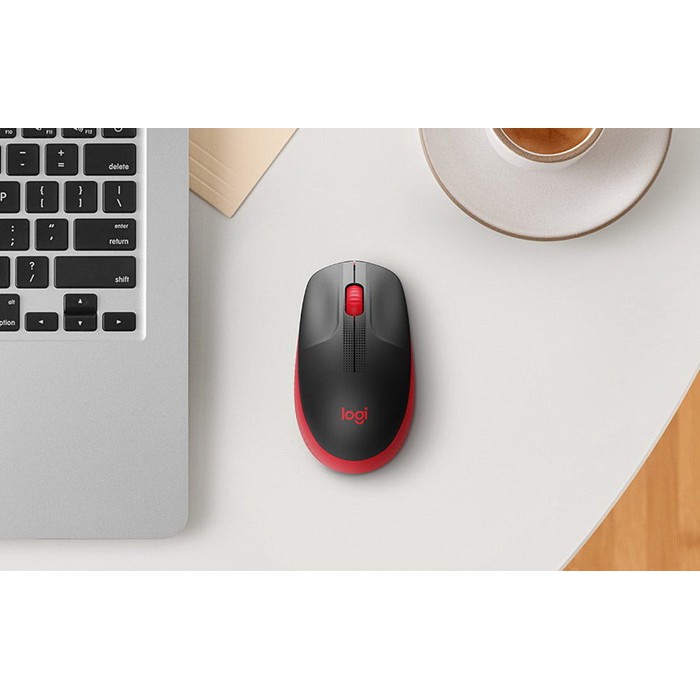 Mouse Wireless Logitech M190 / M 190 Full Size - Garansi Resmi