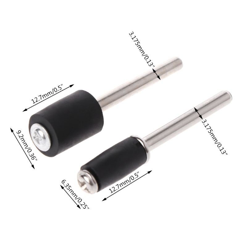 Gro Replacement Part for M.C 10Pcs Drum Rubber Mandrels 1 / 8 &quot;Shank for Sanding Sleev