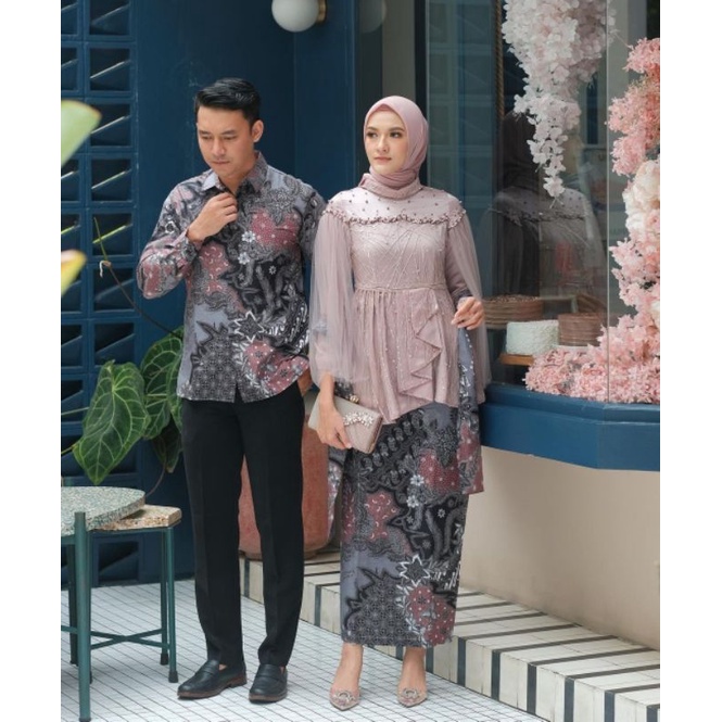 NEW ARIVAL || SET BATIK COUPLE TALITA | SETELAN KEBAYA LAMARAN | OUTFIT KEKINIAN BATIK KEBAYA MODERN