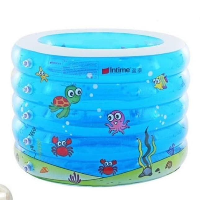 

Intime Baby Spa ROUND Kolam Renang Spa Bayi Bulat FREE Neckring Pompa - FishCrab Turtle