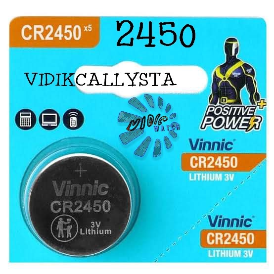 BATERAI VINNIC CR2450 3V CR 2450 BATTERY BATREI LITHIUM ORIGINAL CR-2450