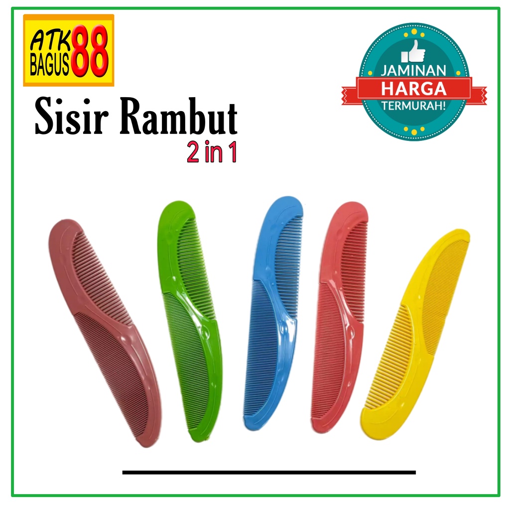 Sisir 2 in 1 Halus kasar Besco-1pcs