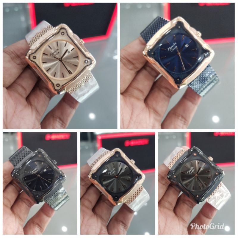 Jam Tangan Wanita Alexandre Christie Ac 3030 Tali Pasir Original