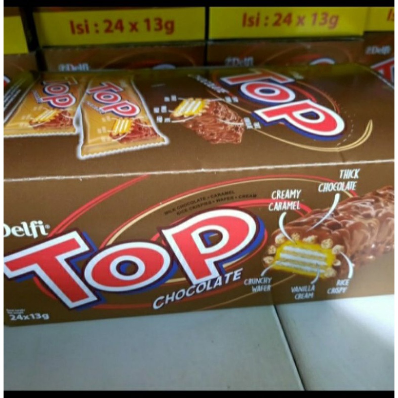 

delfi top coklat box isi 24