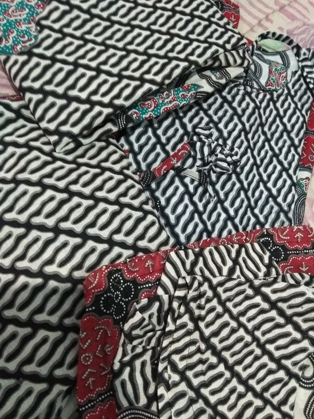 Maura Batik Couple Keluarga - Sania Ruffle Batik Couple Murah Motif Parang Sambung- Batik Pekalongan