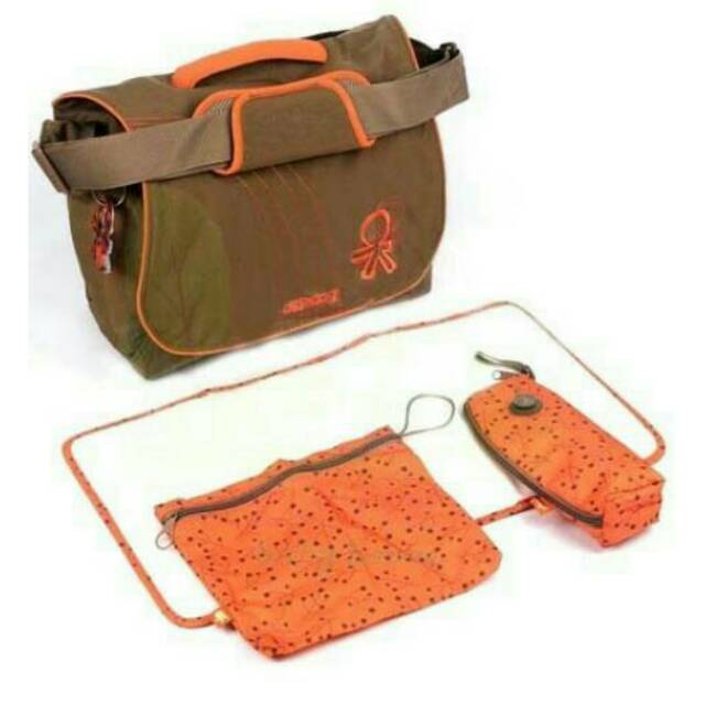 Okiedog Sphinx Urban Mud Orange Diaper Bag Okiedog Exlusive Tas Bayi Lengkap