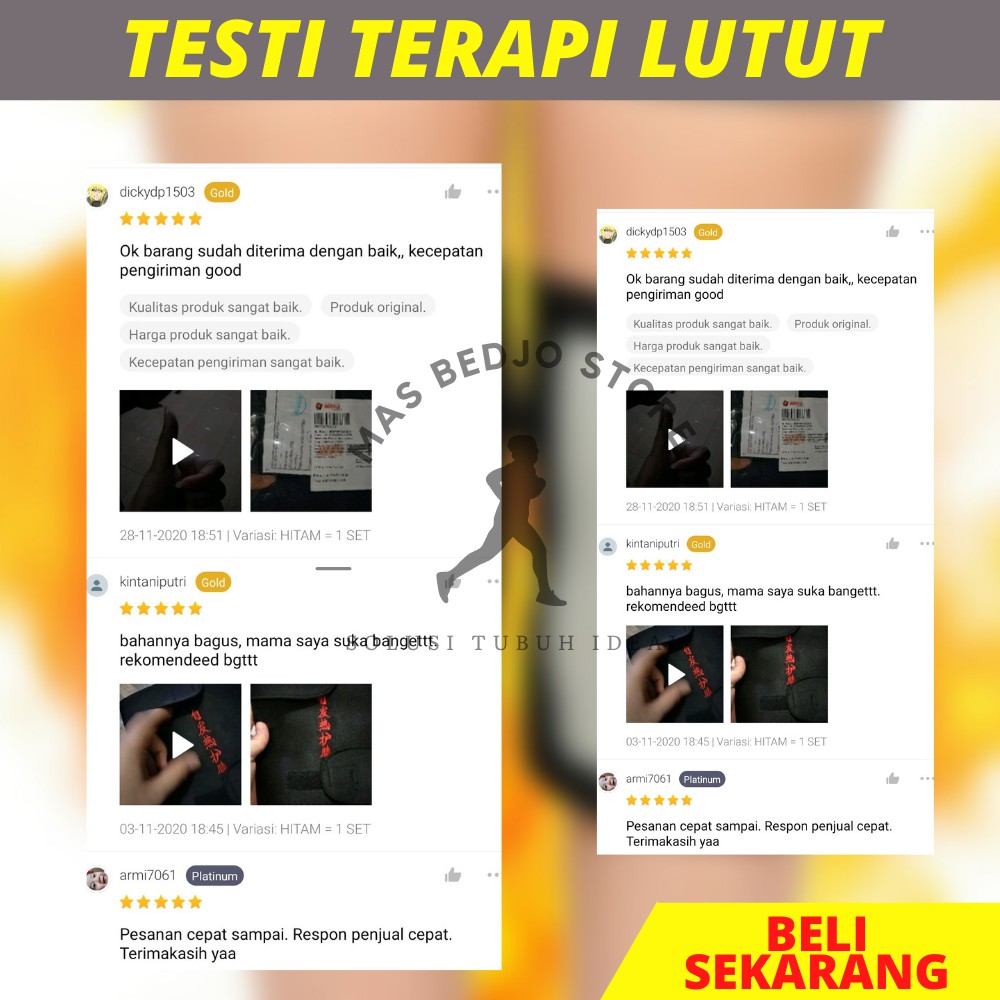 ALAT TERAPI LUTUT MAGNETIK SABUK TERAPI PEMANAS NYERI LUTUT DEKER DENGKUL KAKI HG05