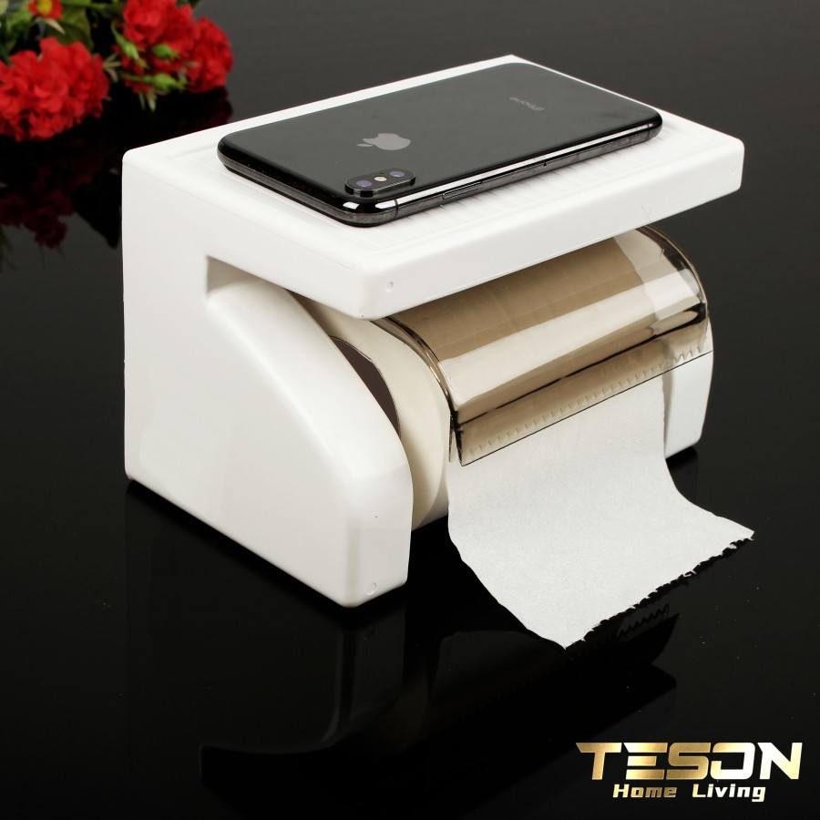 Tempat Tisu Toilet Plastik Tissue Gulung Roll Handphone HP Holder