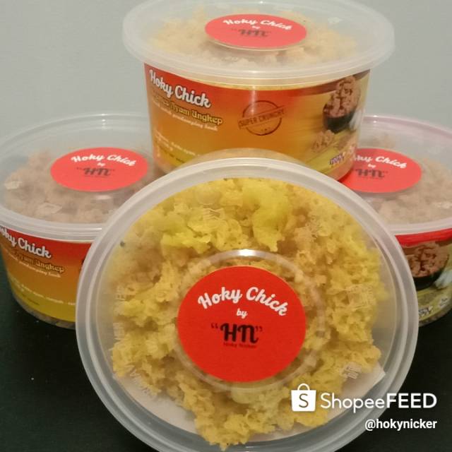 

Kremesan Ayam Ungkep. Perpaduan kaldu ayam ungkep dan rempah2. Cocok sbg pendamping lauk.
