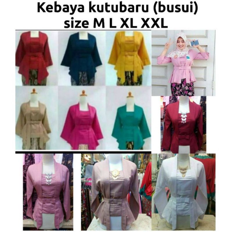 ATASAN KEBAYA KUTUBARU free BELT FLOY BUSUI BAJU KONDANGAN BRIDESMAIDS PAKAIAN WISUDA RESMI SERAGAMA