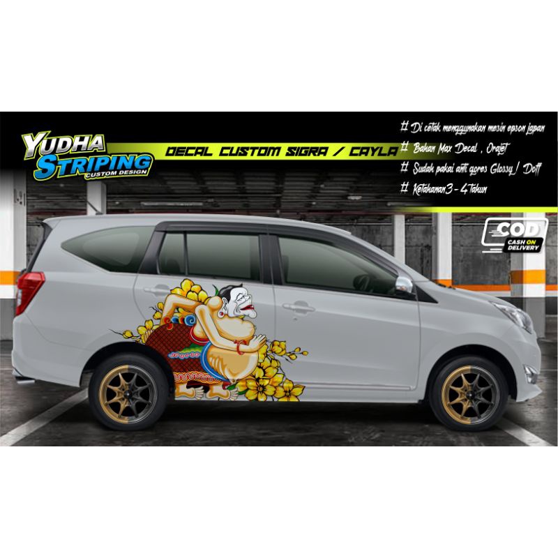 STICKER VARIASI SIGRA / CAYLA,JAZZ,AVANZA,BRIO DLL