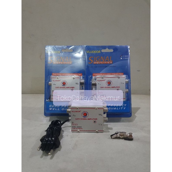 Spliter Booster Catv Signal Amplifier 2Way 20DB / Penguat Signal TV