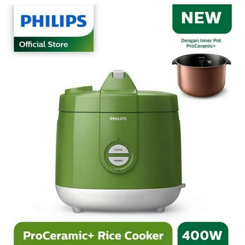 Philips HD3131/30 Rice Cooker 2 L ProCeramic PHILIPS HD 3131 / 30 Hijau Magicom 2 Liter Garansi 2 Th